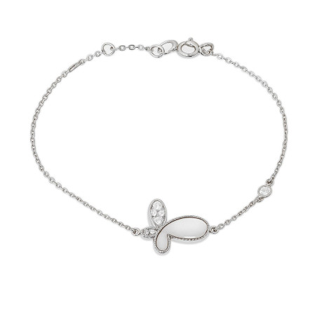 Βραχιόλι πεταλούδα από ασήμι 925 SILVENZA