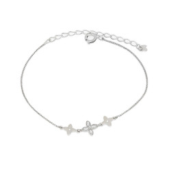 Βραχιόλι σταυρουδάκια από ασήμι 925 SILVENZA