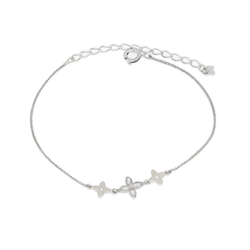 Βραχιόλι σταυρουδάκια από ασήμι 925 SILVENZA