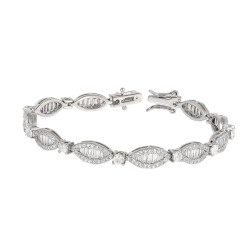 Βραχιόλι Χειροπέδα από ασήμι 925 SILVENZA