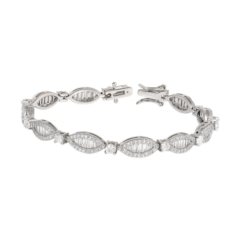 Βραχιόλι Χειροπέδα από ασήμι 925 SILVENZA