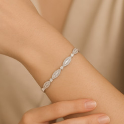 Βραχιόλι Χειροπέδα από ασήμι 925 SILVENZA