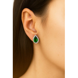 Σκουλαρίκια ροζέτα από ασήμι 925 SILVENZA