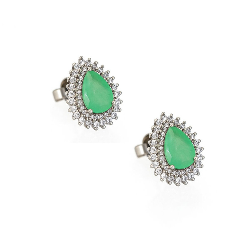 Σκουλαρίκια ροζέτα από ασήμι 925 SILVENZA