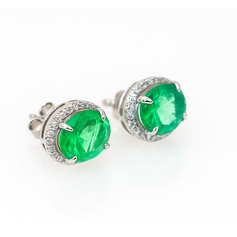 Σκουλαρίκια ροζέτα δάκρυ από ασήμι 925 SILVENZA