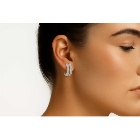 Σκουλαρίκια κίρκοι μικροί από ασήμι 925 SILVENZA