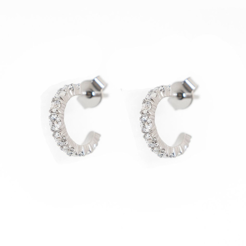 Σκουλαρίκια κίρκοι μικροί από ασήμι 925 SILVENZA