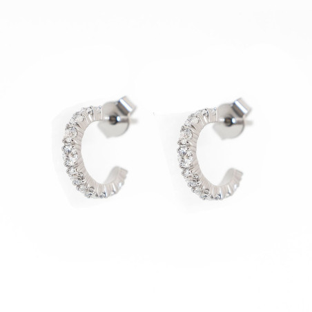 Σκουλαρίκια κίρκοι μικροί από ασήμι 925 SILVENZA