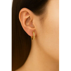 Σκουλαρίκια κίρκοι μικροί από ασήμι 925 SILVENZA