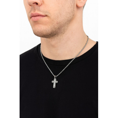 ανδρικός σταυρος από ανοξείδωτο ατσάλι