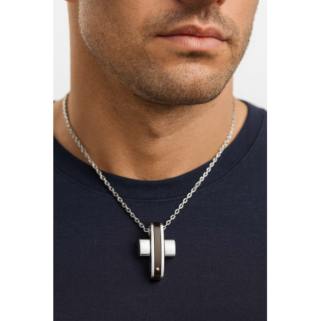 ανδρικός σταυρος από ανοξείδωτο ατσάλι