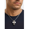 ανδρικός σταυρος από ανοξείδωτο ατσάλι