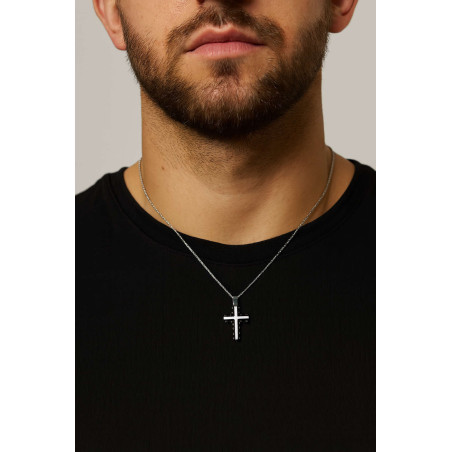 ανδρικός σταυρός από ανοξείδωτο ατσάλι