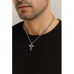 ανδρικός σταυρος από ανοξείδωτο ατσάλι