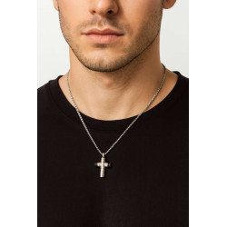 ανδρικός σταυρος από ανοξείδωτο ατσάλι