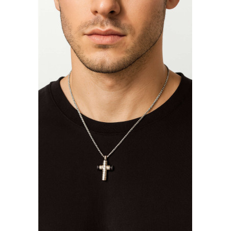 ανδρικός σταυρος από ανοξείδωτο ατσάλι