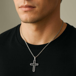 Σταυρός από ανοξείδωτο ατσάλι της Lotus Style