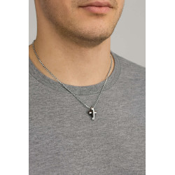 ανδρικός σταυρος από ανοξείδωτο ατσάλι