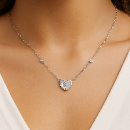 Κολιέ από ασήμι 925 καρδούλα