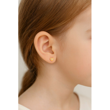 Σκουλαρίκια καρδούλα από Χρυσό 14 Καρατίων