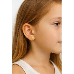 Σκουλαρίκια καρδούλα από Χρυσό 9 Καρατίων