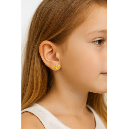 Σκουλαρίκια καρδούλα από Χρυσό 9 Καρατίων