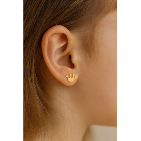 Σκουλαρίκια κορόνα από Χρυσό 14 Καρατίων