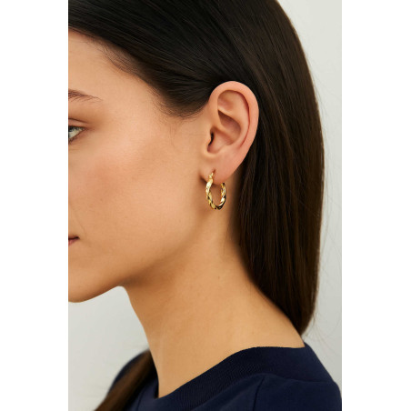 Σκουλαρίκια Κρίκοι από Χρυσό 14 Καρατίων