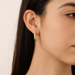 Σκουλαρίκια Κρίκοι από Χρυσό 14 Καρατίων