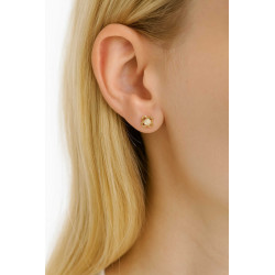 Σκουλαρίκια λουλουδάκι από Χρυσό 14 Καρατίων