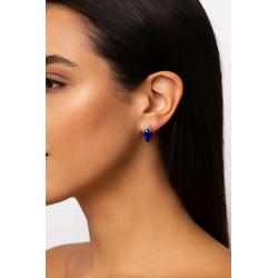 Σκουλαρίκια γυναικεία από λευκόχρυσο 14 Καρατίων