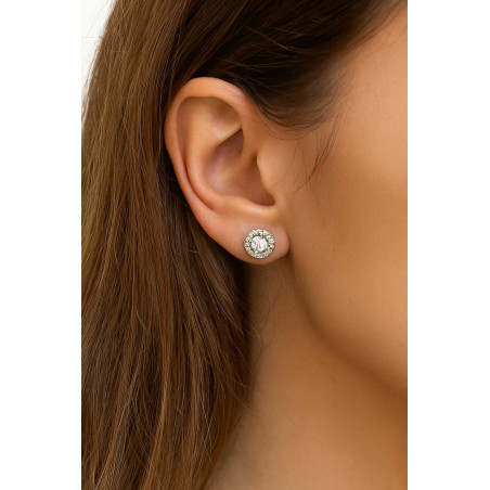 Σκουλαρίκια λευκόχρυσο απο 14 Καρατίων