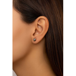 Σκουλαρίκια λευκόχρυσο απο 14 Καρατίων