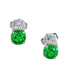 Σκουλαρίκια γυναικεία από λευκόχρυσο 9 Καρατίων