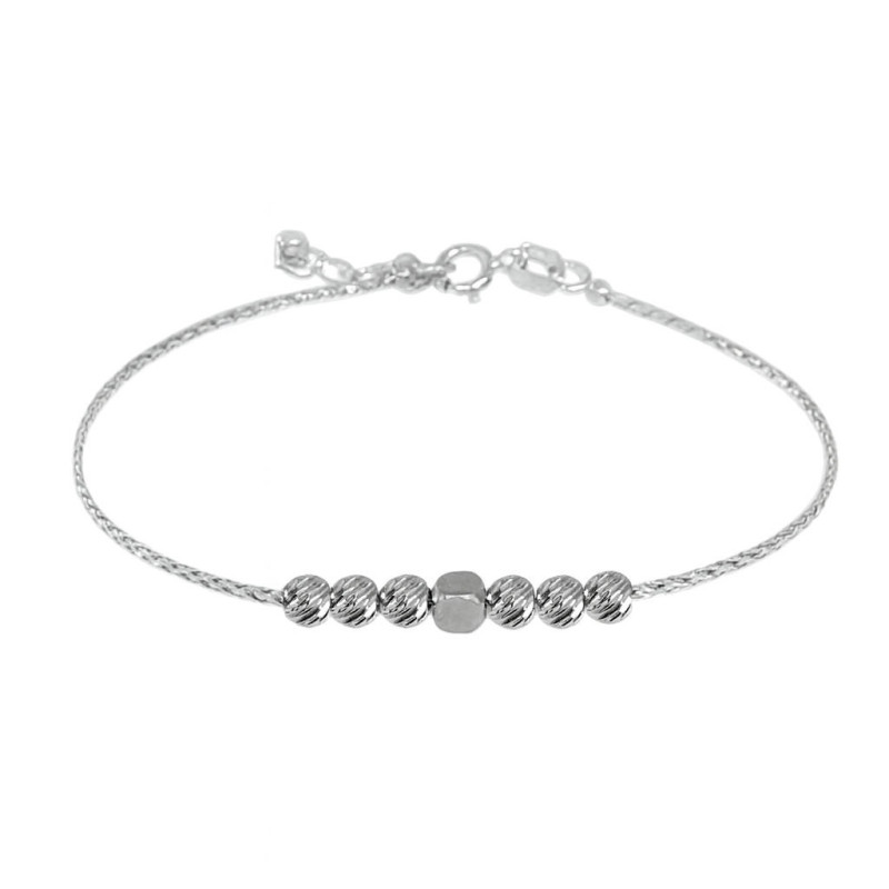 Βραχιολι Λευκόχρυσο 14 καρατίων