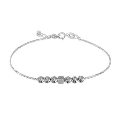 Βραχιολι Λευκόχρυσο 14 καρατίων