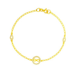 Βραχιόλι χρυσός 9 καρατίων με άπειρο