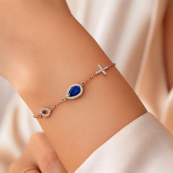 Βραχιολι ροζ χρυσός 9 καρατίων