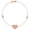 Βραχιολι ροζ χρυσός 9 καρατίων