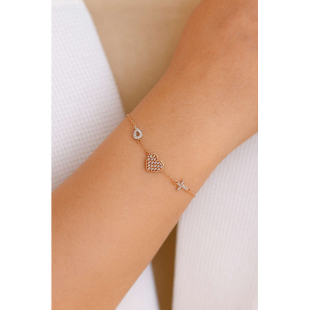 Βραχιολι ροζ χρυσός 9 καρατίων