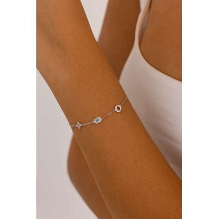 Βραχιόλι λευκόχρυσο 14 καρατίων