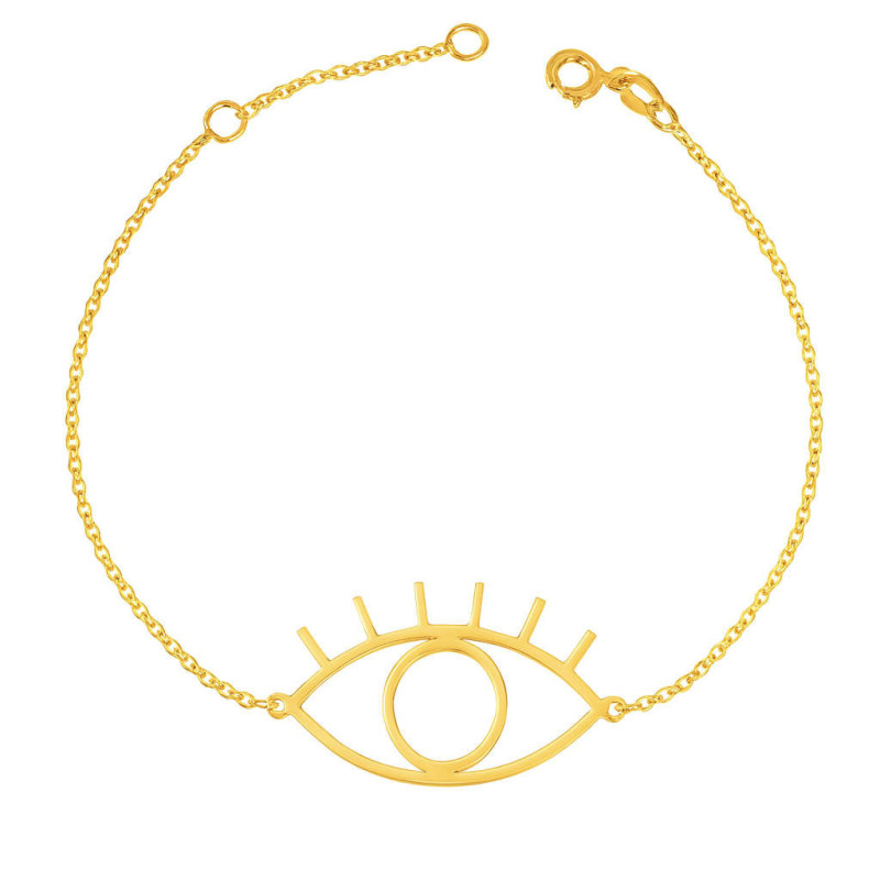 Βραχιόλι χρυσός 14 καρατίων μάτι