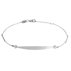 Ταυτότητα από λευκόχρυσο 14 καρατίων