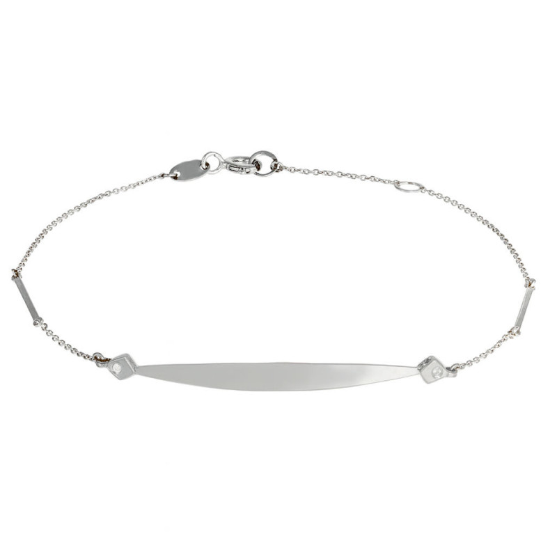 Ταυτότητα από λευκόχρυσο 14 καρατίων