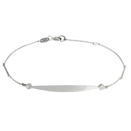 Ταυτότητα από λευκόχρυσο 14 καρατίων