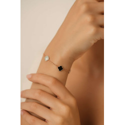 Βραχιόλι λευκόχρυσος 14 καρατίων