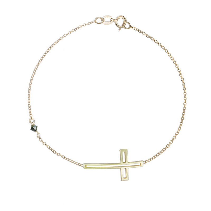 Βραχιόλι λευκόχρυσο 14 καρατίων