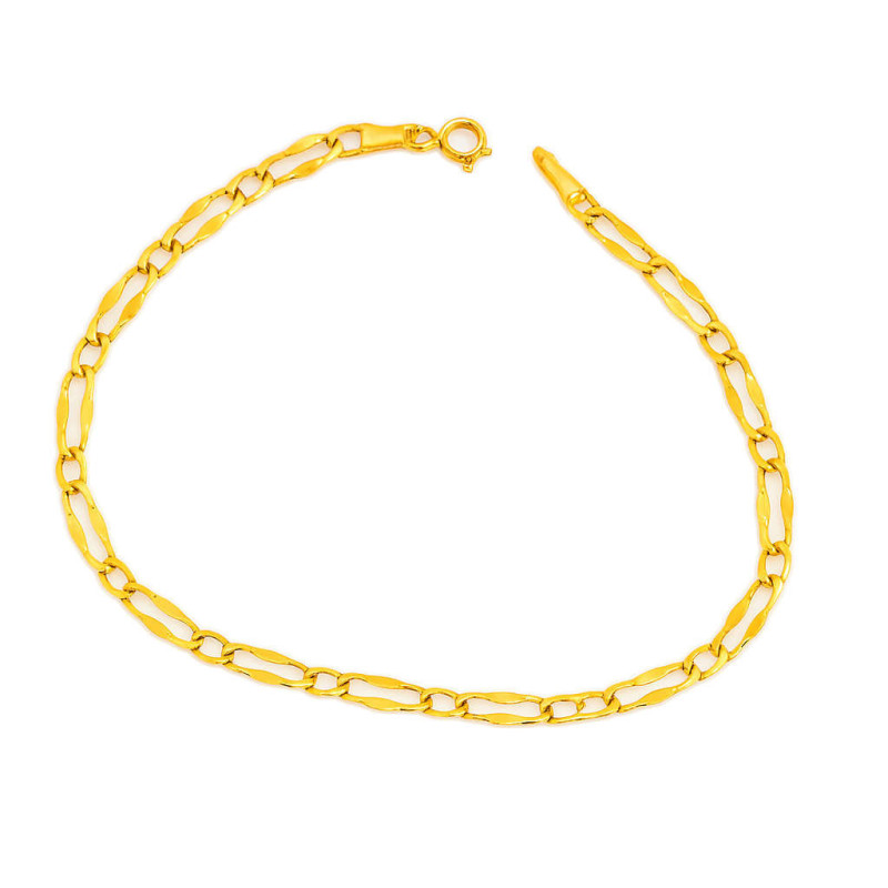 Βραχιόλι χειροπέδα χρυσό 14 καρατίων