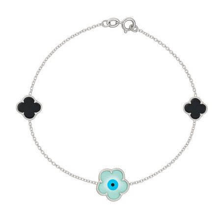 Βραχιόλι λευκόχρυσος 14 καρατίων