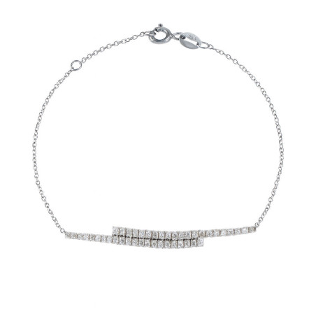 Βραχιόλι λευκόχρυσο 14 καρατίων